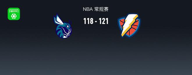 NBA战报：雷霆121-118险胜黄蜂，阿龙-威金斯26+2+5